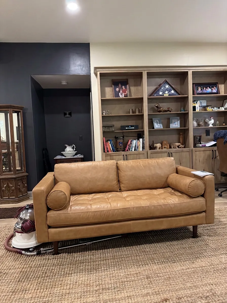 Built-in shelving and living room remodel in Upstate SC